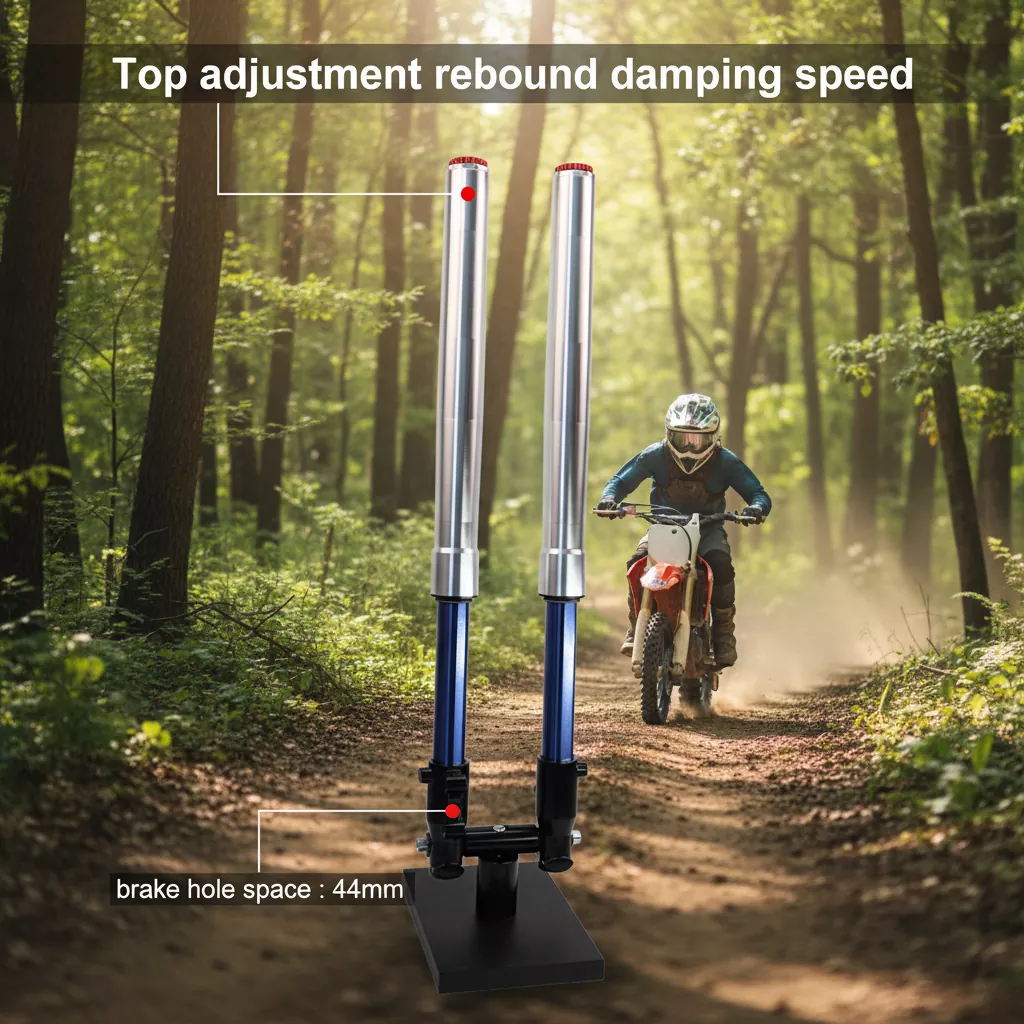 44мм стопала инвертована виљушка, подесиви амортизер за мотоцикл