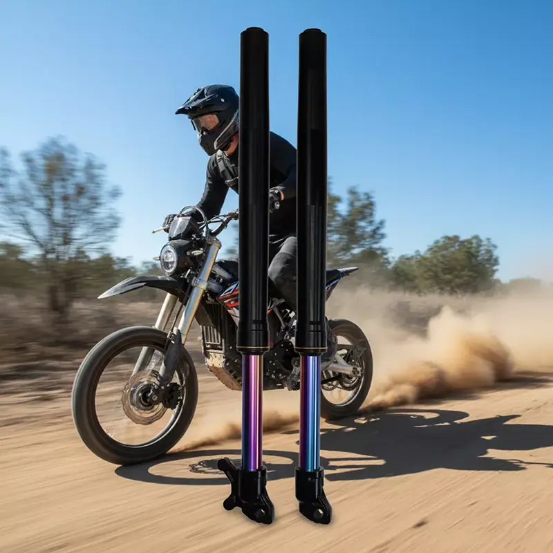 Раинбов Цолор Цустом Инвертед Предња виљушка Мотоцикл Амортизер